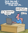 Cartoon: Sprachen (small) by Karsten Schley tagged lernen,internet,fremdsprachen,bildung,europa,gesellschaft,it,computer,technik