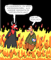 Cartoon: Teuflisch!! (small) by Karsten Schley tagged wahlen,rechtsextremismus,skinheads,wiedergeburt,neonazis,afd,migranten,queer,politik,demokratie,gesellschaft