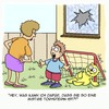 Cartoon: TOOOOOOOOOOR!!!!!!!! (small) by Karsten Schley tagged fußball,sport,tor,ballsport,kinder,familie,eltern,spielzeug,katzen,tiere,spiel