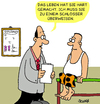 Cartoon: Überweisung (small) by Karsten Schley tagged gesundheit,ärzte,medizin,männer,leben