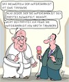 Cartoon: Unfehlbarkeit (small) by Karsten Schley tagged religion,unfehlbarkeit,papst,greta,klimawandel,politik,glaube,medien,business,gesellschaft
