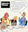 Cartoon: Verkaufstraining (small) by Karsten Schley tagged kommunikation,verkaufen,kunden,argumente,verkäuferinnen,umsätze,wirtschaft,außendienst