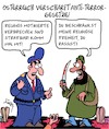 Cartoon: Verschärfte Gesetze (small) by Karsten Schley tagged religion,österreich,terrorismus,gesetze,kriminalität,strafrecht,gesellschaft,sicherheit