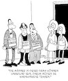 Cartoon: WARNHINWEIS! (small) by Karsten Schley tagged männer,frauen,arbeit,büro,gefahr,wirtschaft,business,management,gesellschaft