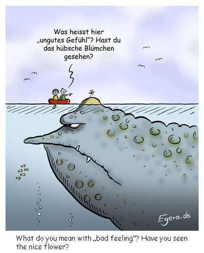Cartoon: Ungutes Gefühl - bad feeling (medium) by Egero tagged eger,oliver,egero,gefühl,ungutes,feeling,bad