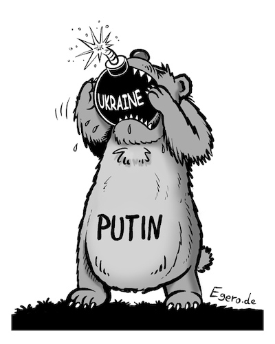 Cartoon: Wohl bekomms! (medium) by Egero tagged putin,ukraine,krieg,war