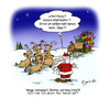 Cartoon: reindeer going on strike (small) by Egero tagged mas,santa,strike,reindeer,weihnachten,streik,weihnachtsmann,egero,oliver,eger