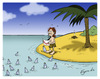 Cartoon: spam (small) by Egero tagged insel