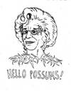 Cartoon: Dame Edna Everage (small) by urbanmonk tagged famous,people