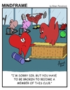 Cartoon: MINDFRAME (small) by Brian Ponshock tagged fitness,hearts,club
