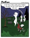 Cartoon: MINDFRAME (small) by Brian Ponshock tagged ghost,cemetery,graves