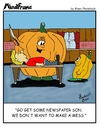 Cartoon: MINDFRAME (small) by Brian Ponshock tagged pumpkin,jack,lantern,halloween