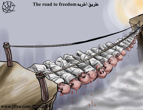 Cartoon: Freedom... (medium) by sabaaneh tagged freedom