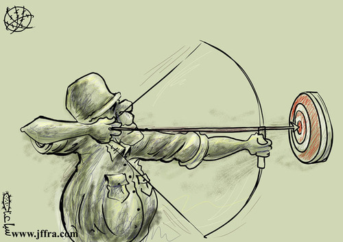 Cartoon: Israeli solider (medium) by sabaaneh tagged israeli,solider