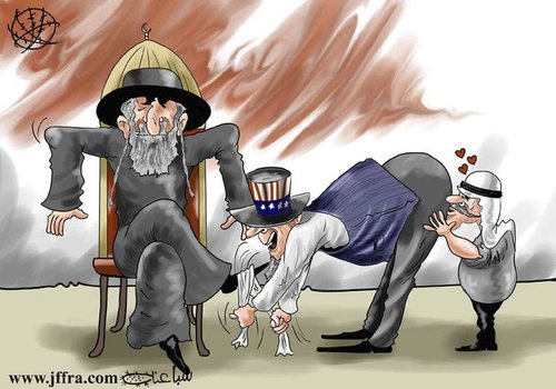 Cartoon: U.S. bias (medium) by sabaaneh tagged peace