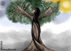 Cartoon: The woman (small) by sabaaneh tagged woman