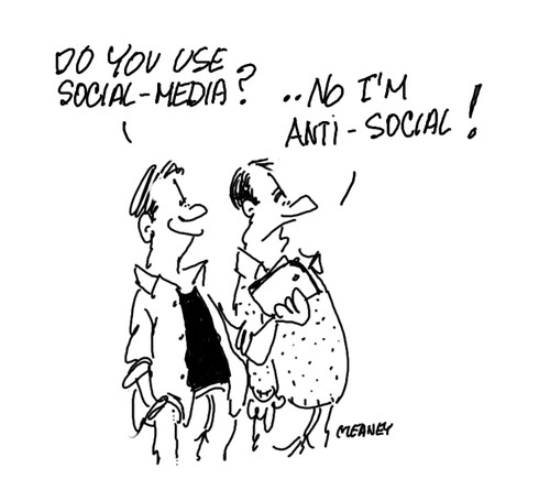 Cartoon: Social Media (medium) by John Meaney tagged computer,tablet,social,media