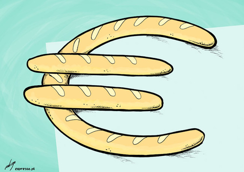 Cartoon: Bread price increase (medium) by rodrigo tagged bread,price,increase,cereal,wheat,food,economy,crisis