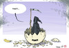 Cartoon: Bird flu strikes back (small) by rodrigo tagged bird,flu,h9n2,influenza,health,death,grim,reaper