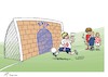 Cartoon: Borixit (small) by rodrigo tagged boris johnson brexit united kingdom uk football england world cup russia 2018 belgium france croatia