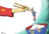 Cartoon: China lifts Uncle Sam (small) by rodrigo tagged crisis,money,china,asia,usa,american,economy,financial,world,recession