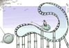 Cartoon: Crimean rollercoaster (small) by rodrigo tagged crimea,russia,ukraine,referendum,annexation,world,business,finance,trust,markets