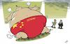 Cartoon: Deflating Chinomics (small) by rodrigo tagged china economy growth rate property realestate market consumer confidence xijinping world economics covid19 restrictions international business finance trade commerce manufacturing industry exports politics