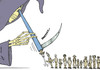 Cartoon: Drug trafficking death roll (small) by rodrigo tagged drugs,trafficking,cocaine,heroin,crime,death
