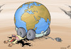 Cartoon: Electric cars (small) by rodrigo tagged electric car economy oil earth co2 global warming pollution arab opec alternative energy transport