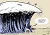Cartoon: Fiscal Tsunami (small) by rodrigo tagged taxes,tax,fiscal,income,economy,crisis,finance,payers,tsunami
