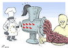 Cartoon: Horsepowered meat (small) by rodrigo tagged horse,meat,beef,europe,european,union,eu,lasagna,hamburger,sanity,control,health,food