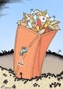 Cartoon: Hungry Haiti (small) by rodrigo tagged haiti,earthquake,humanitarian,aid,food,medicine,poor,tragedy