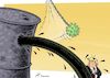 Cartoon: Infected Oil (small) by rodrigo tagged covid19,coronavirus,pandemic,epidemic,economy,oil,prices,fuel,energy,markets,trump