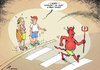 Cartoon: Is it too hot here? (small) by rodrigo tagged heat,wave,economic,crisis,hell,devil,demon,recession