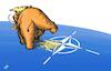 Cartoon: NATOilet (small) by rodrigo tagged nato trump usa world election presidential alliance attack russia members aid rally campaign atlantic president military international politics