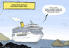 Cartoon: Not very clever captain (small) by rodrigo tagged italy costa concordia cruise ship accident shipwreck captain francesco schettino