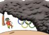 Cartoon: Olympic smoke (small) by rodrigo tagged olympic games beijing 2008 sport society polution
