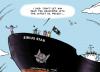 Cartoon: Titanic sinking of oil piracy (small) by rodrigo tagged oil,price,fuel,export,economy,pirate,piracy,somalia,sirius,star