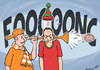 Cartoon: Vuvuzelocaust (small) by rodrigo tagged world cup soccer south africa 2010 vuvuzela pollution noise tv supporter fan sport stadium