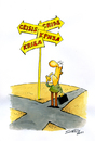 Cartoon: ? (small) by Svetlin Stefanov tagged crisis