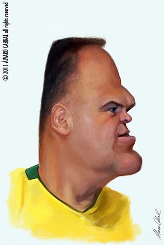 Cartoon: Oscar Schimidt (medium) by alvarocabral tagged caricature