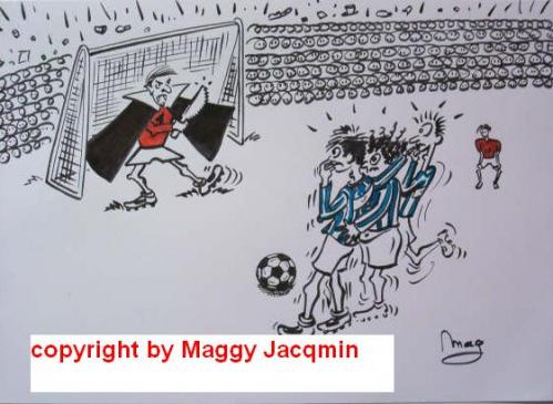 Cartoon: Soccer 2 (medium) by Mag tagged sports,media,culture,humour,philosophy,cartoon