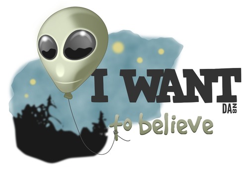 Cartoon: i want to believe (medium) by dan8 tagged ufo,faith,aliens,mistery