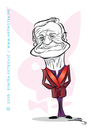 Cartoon: Hugh Heffner (small) by sinisap tagged playboy