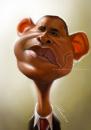 Cartoon: Obama Barack 2 (small) by sinisap tagged caricature