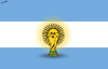 Cartoon: Argentina Wins World Cup (small) by cartoonistzach tagged football,argentina,sports