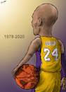 Cartoon: Kobe Bryant 1978-2020 (small) by cartoonistzach tagged sports basketball kobe bryant nba caricature