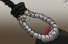 Cartoon: The Executioner (small) by cartoonistzach tagged iran,terror,dictator,freedom,execution