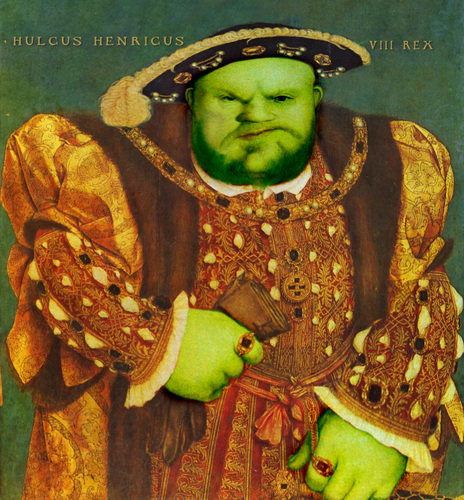 Cartoon: Henry Hulk the Eighth (medium) by Kringe tagged hulk,tudors,henry,heinrich