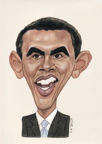 Cartoon: Barack Obama (medium) by Gero tagged caricature